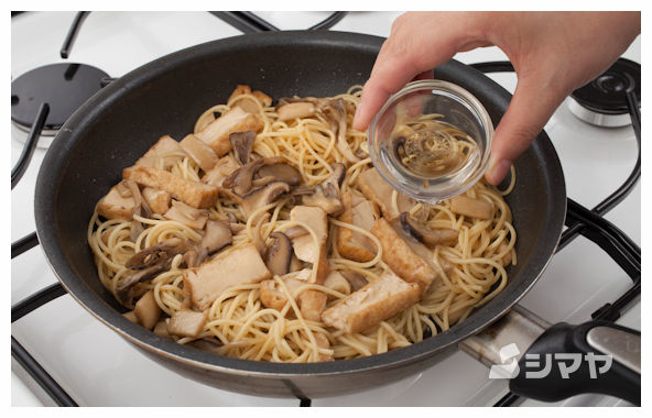 きのこの酸辣（サンラー）パスタ ポイント写真2