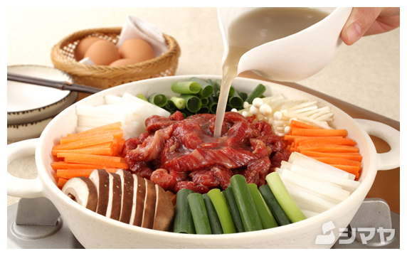 いろいろ野菜の牛すき ポイント写真1